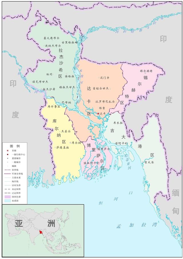 西孟加拉邦行政区划图片