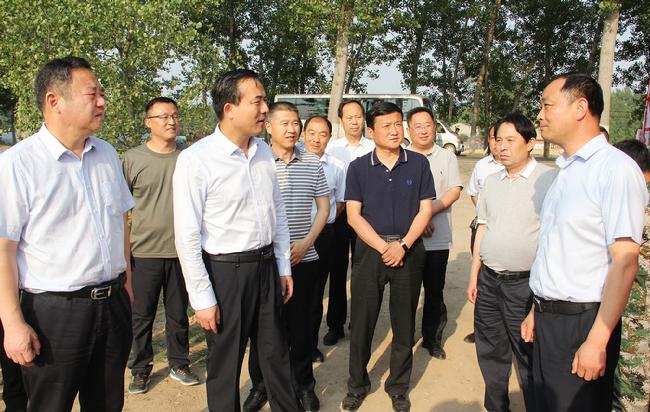 县委书记梁万涛,县委常委,常务副县长王群杰,县领导欧阳健康及会亭镇