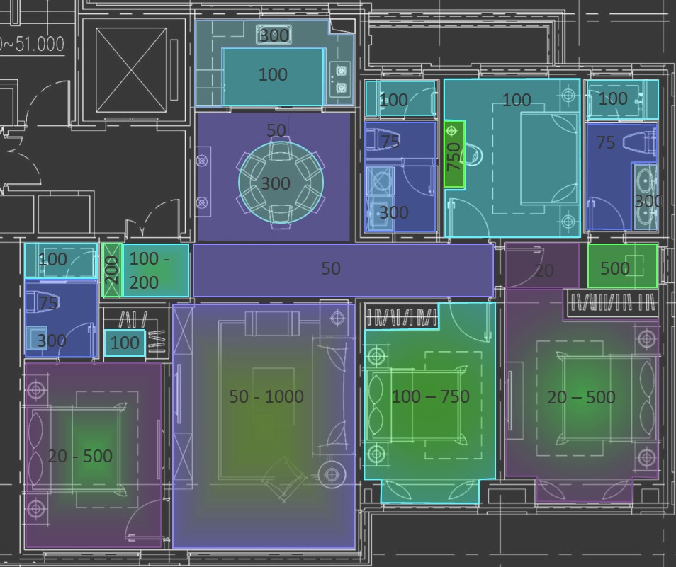 中辰| 旭辉石家庄项目样板间 室内照明设计