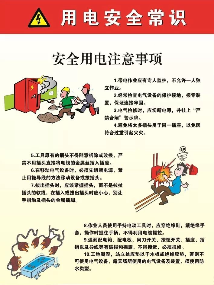 插座安全温馨提示标语图片