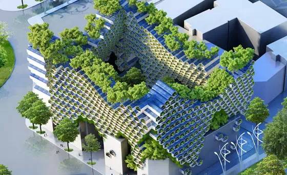 未来智能城市绿化苗木将种进房子里