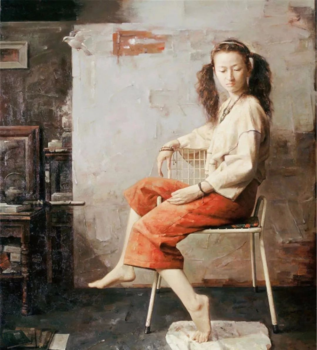 中国油画美人50幅真美