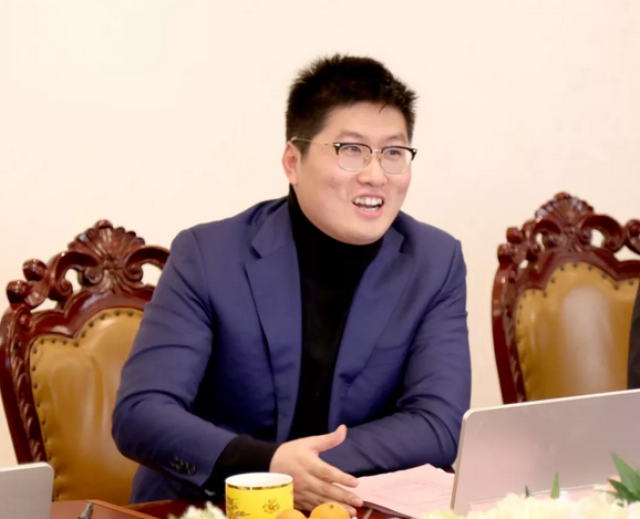 吴锦华陪同共青团浙江省委员会书记朱林森一行莅临集团走访调研