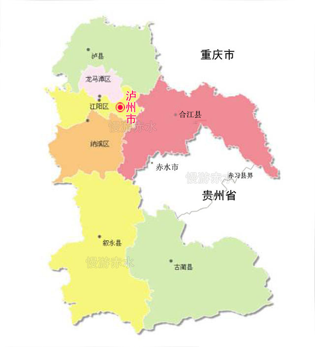 泸州市地图 放大图片