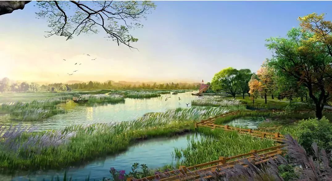 抚河故道湿地公园开建图片