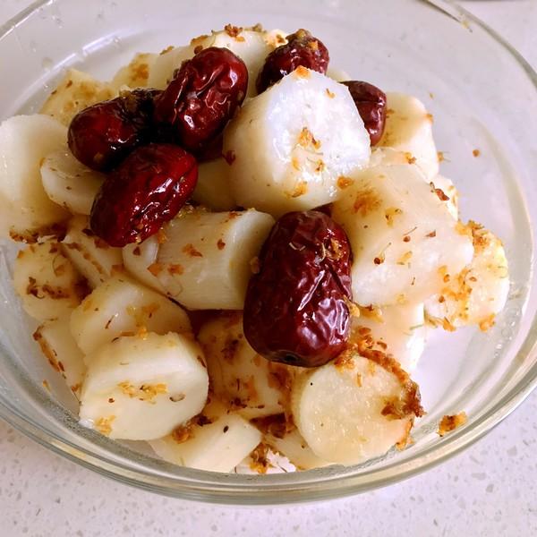 中式甜美意境教你一道桂花红枣蒸山药的做法生活需要仪式感