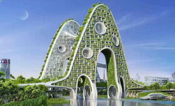 未来智能城市绿化苗木将种进房子里