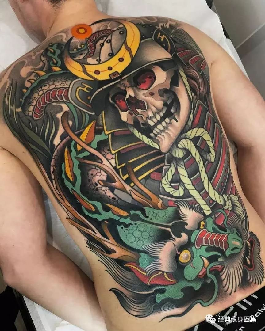 满背纹身素材