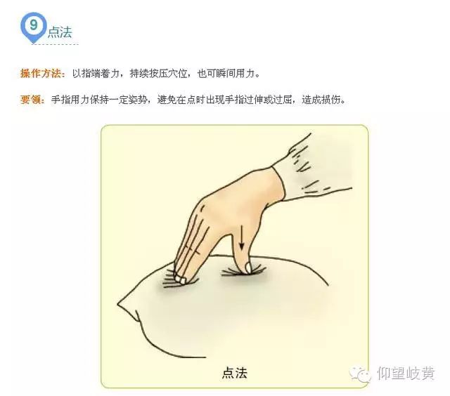 穴位按摩手法
