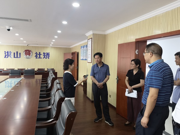 洪山区委副书记区委政法委书记李东辉调研司法行政工作