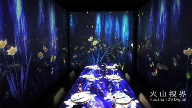 打卡'网红餐厅',运用全息投影素材真是美到爆!