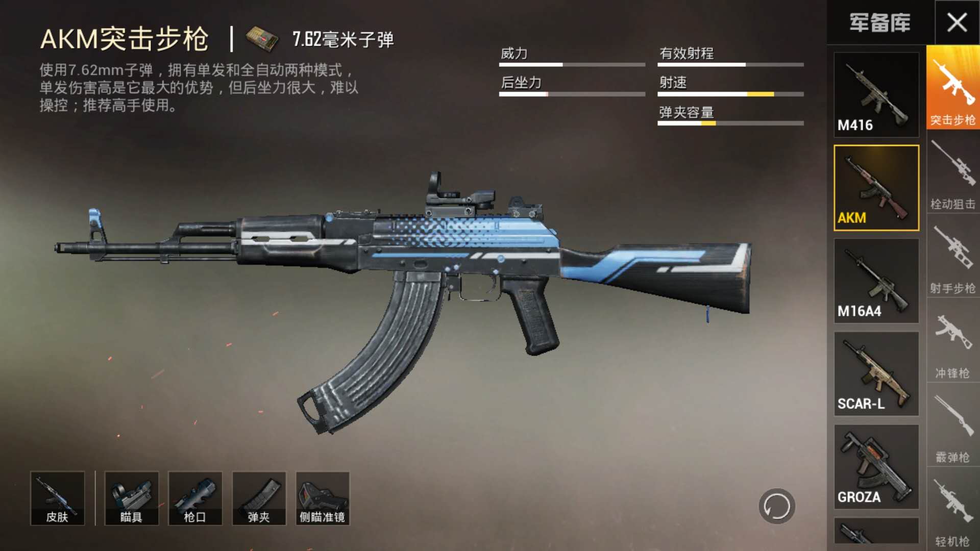 小波说聊游戏和平精英里akm适合装哪些倍镜哪个要好用一点