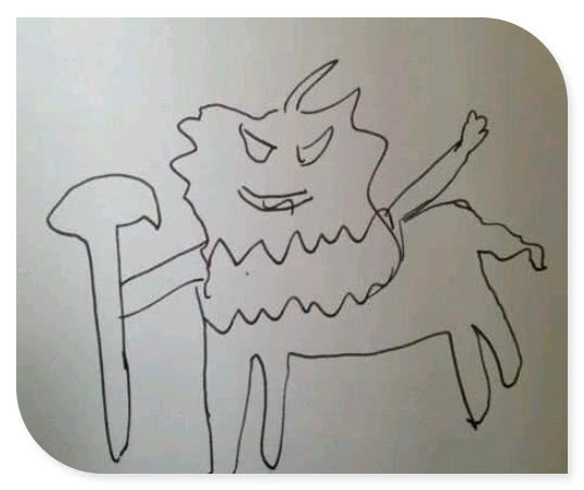 小学生手绘英雄联盟中角色,认出一个别"横",全认出才是王者!_龙龟