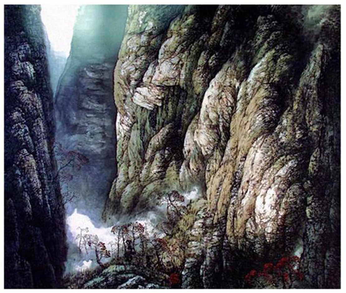 柴宗洁画家《山峦峰岭 太行风情》