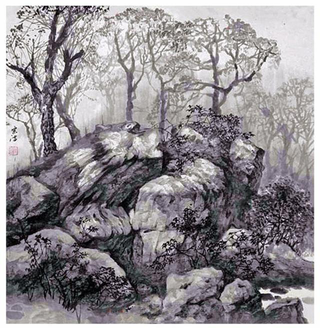 柴宗洁画家《山峦峰岭 太行风情》