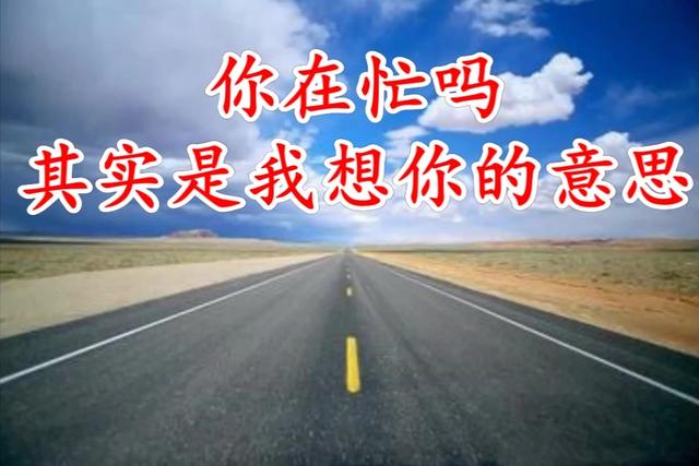 我想你就会说你在忙吗