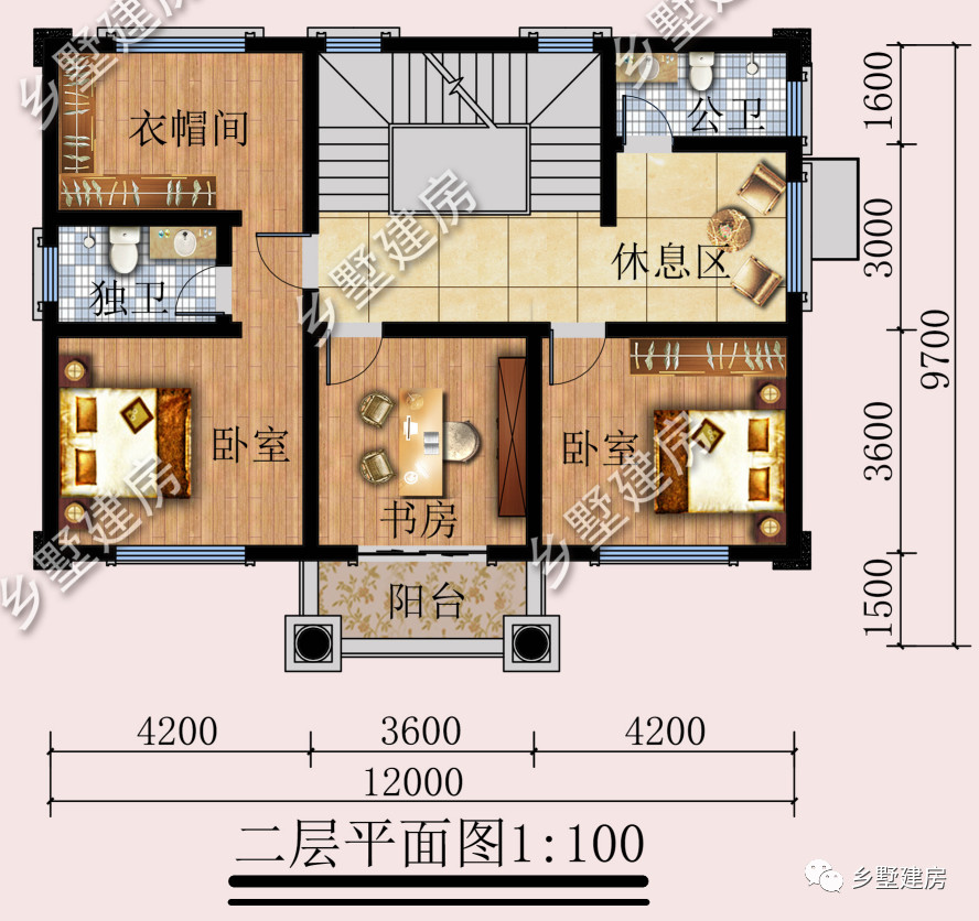 12x10米农村小别墅简约又实用这才是自建房该有的样子