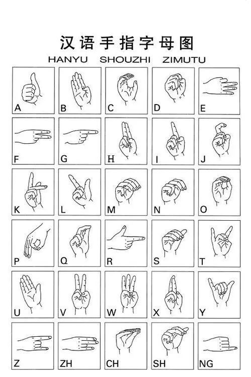 和书面语一样,手指语也是汉语的一种表达形式.