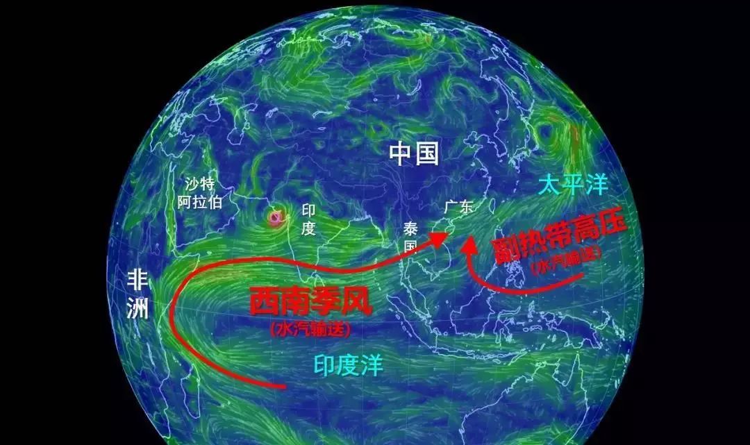 一大波龙舟雨将再度来袭 来自南亚的季风 印度洋 太平洋两支水龙