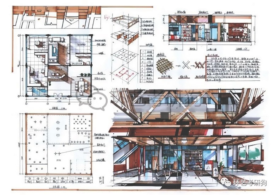 室内快题丨办公空间专题作品集锦不定期更新