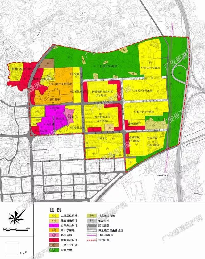 武胜仁和片区控制详情广安2019年建设用地计划供应上万亩西溪河片区15