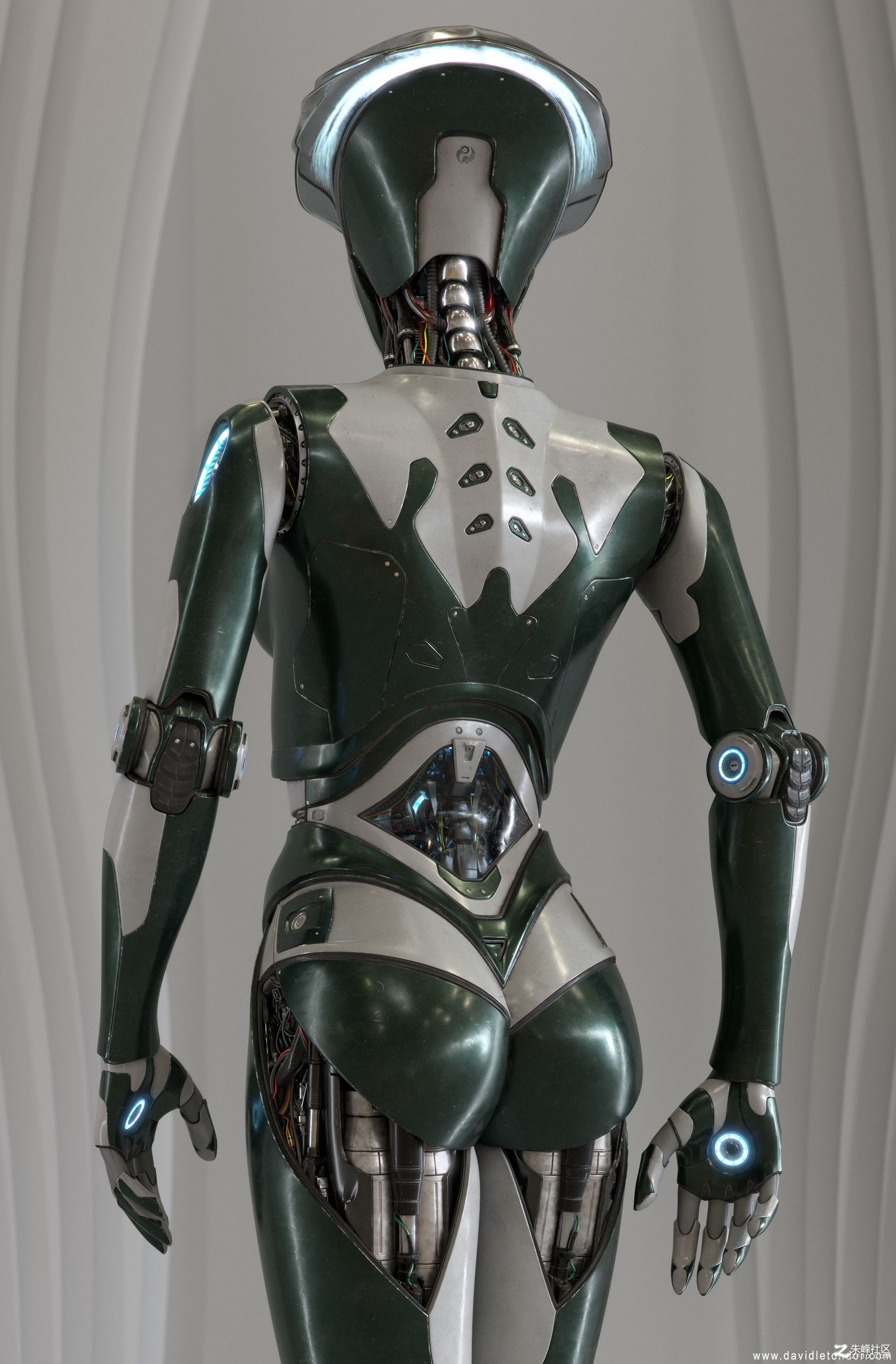 科幻美女机器人智能图片