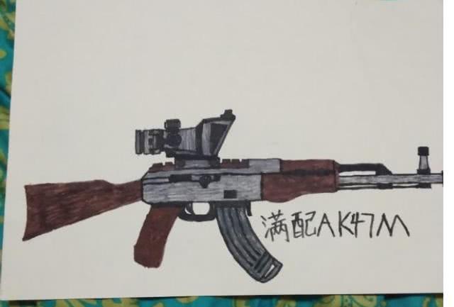 m24狙击枪怎么画简单画图片