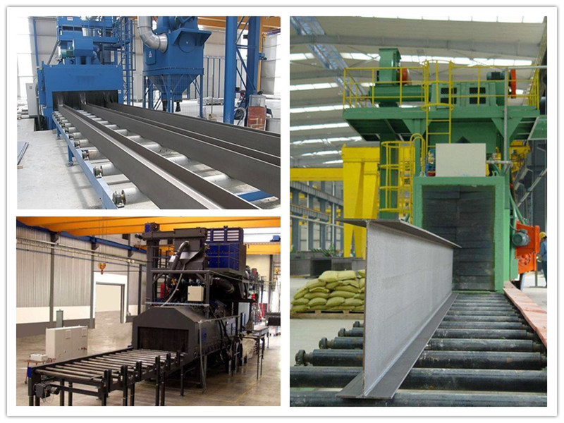 发往山西大型辊道钢管内外壁抛丸机装车发货青岛普华6月抛丸机收获货