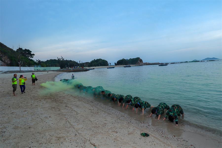 惠州喜洲岛海岛求生户外拓展训练3天2夜行程方案