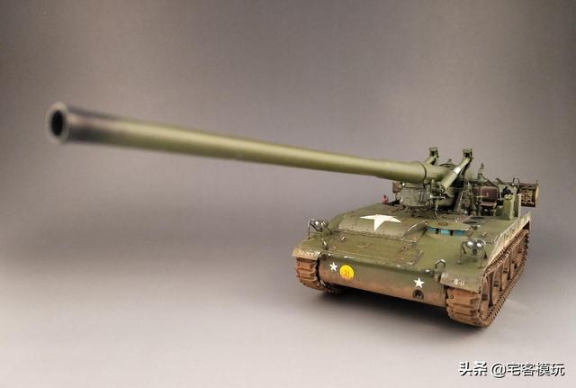 模玩秀美国m107自行火炮175mm口径的大杀器