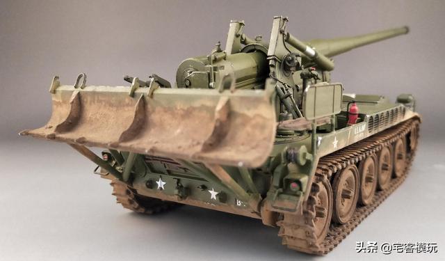 模玩秀美国m107自行火炮175mm口径的大杀器