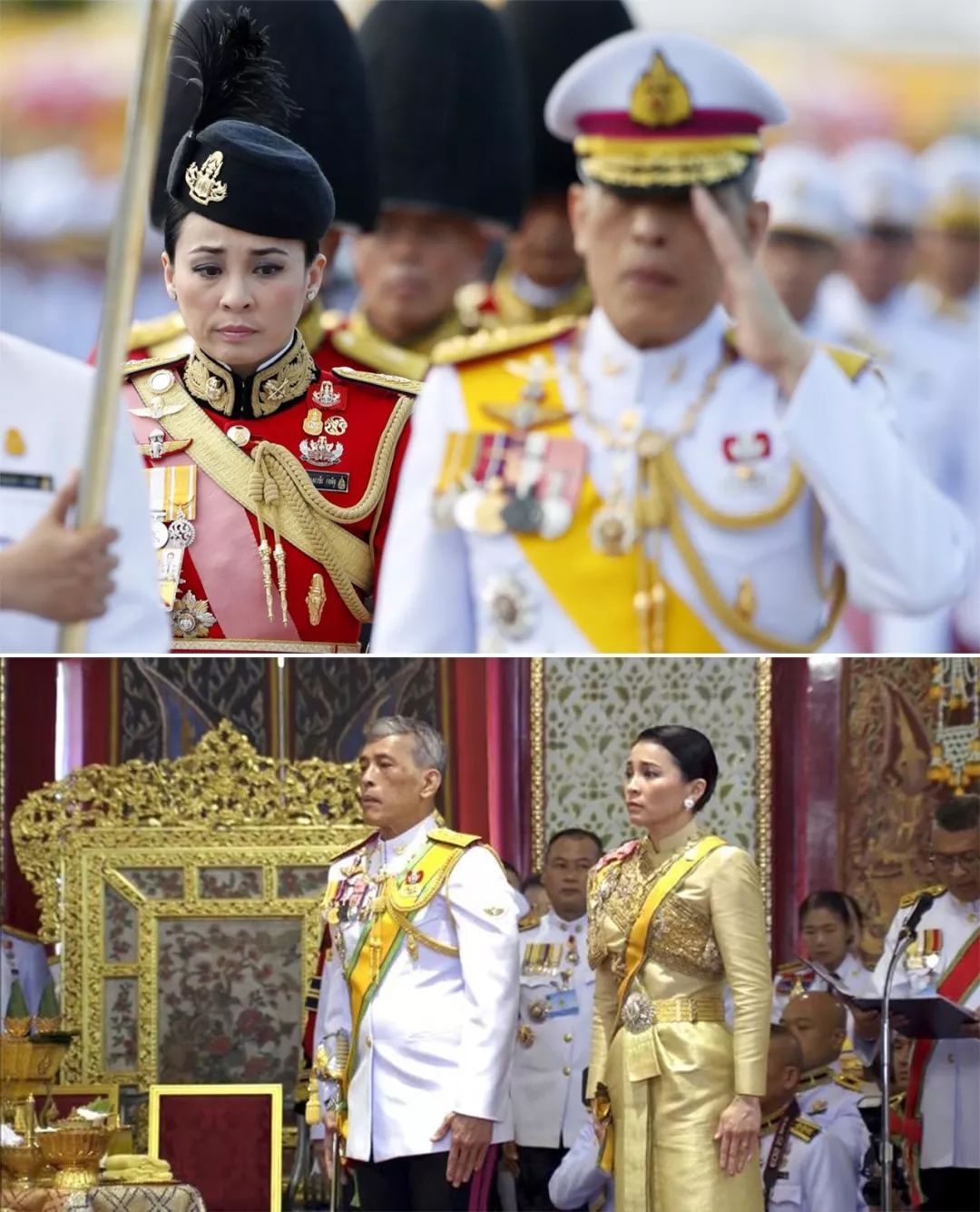41岁泰国王后私下穿皮衣,配高跟鞋超时髦,玛哈国王竟成妻子陪衬