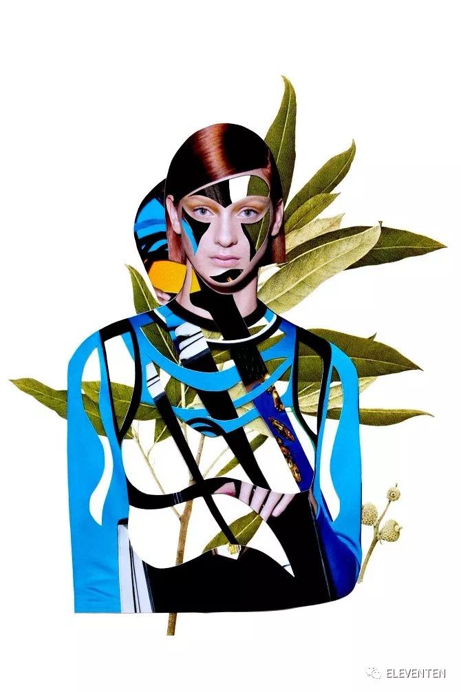 土耳其拼贴艺术家mericcanatan她的拼贴得到vogue等时尚杂志的密切