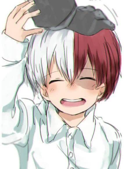 我的英雄学院二次元宝藏男孩轰焦冻一白一红的发色真抢眼