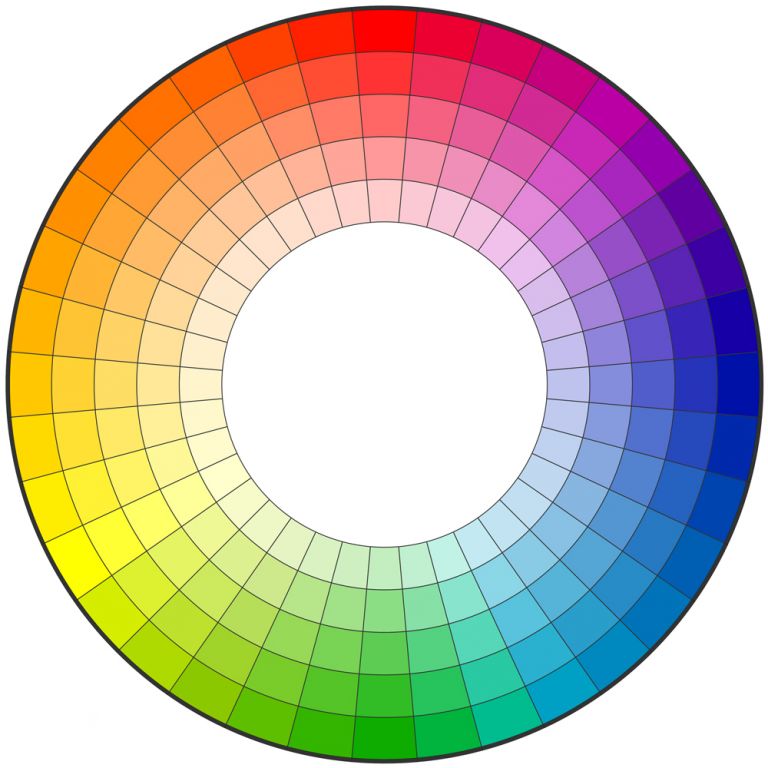 24色相环图案创意图片