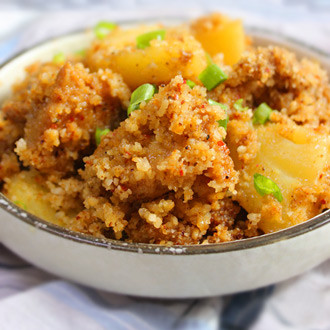 每日学做一家常菜,粉蒸土豆!细腻粉糯,入口即化