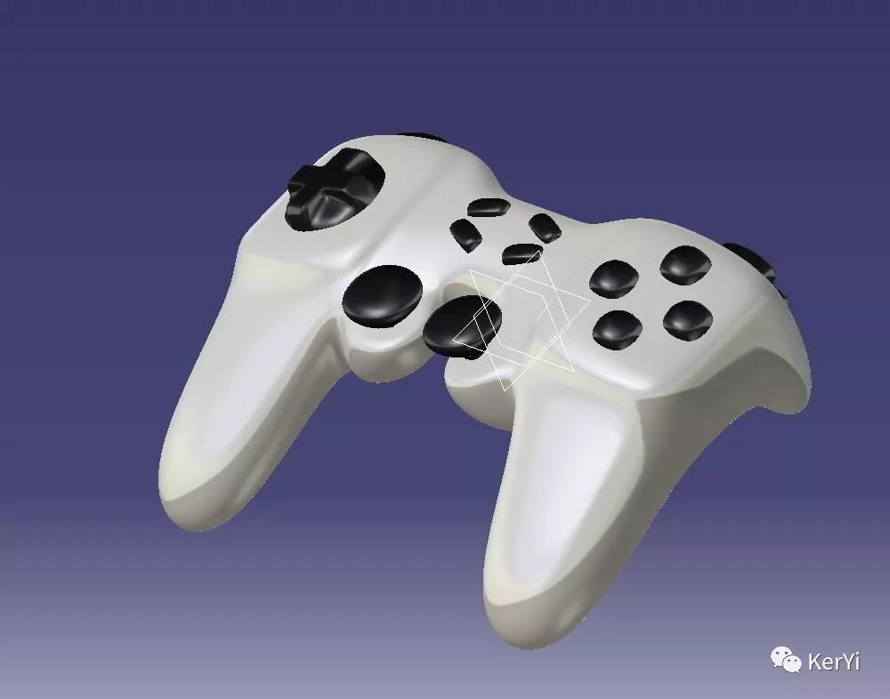 catia 电脑游戏手柄3d模型源文件