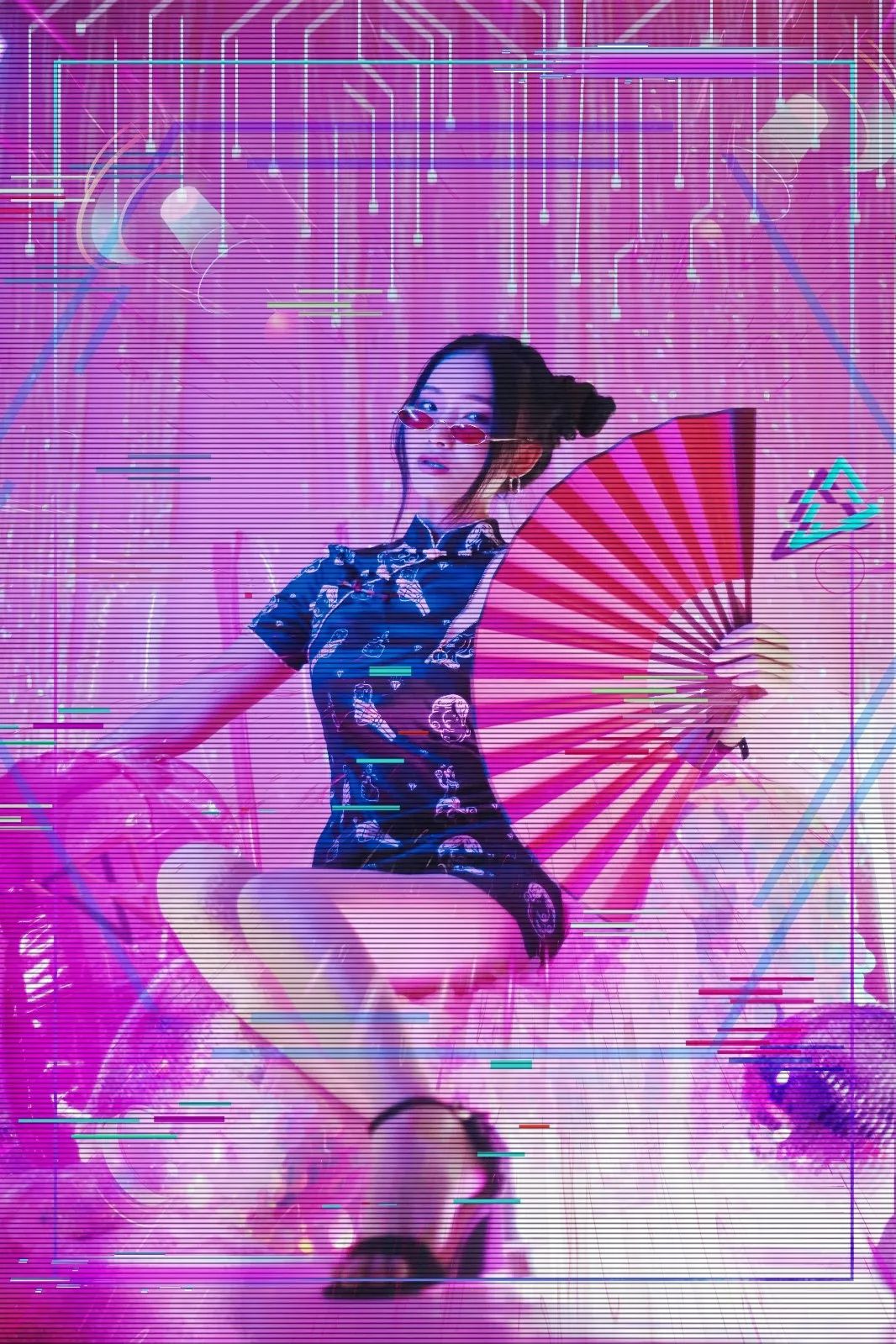 摄影回顾蒸汽波少女万物皆可蒸