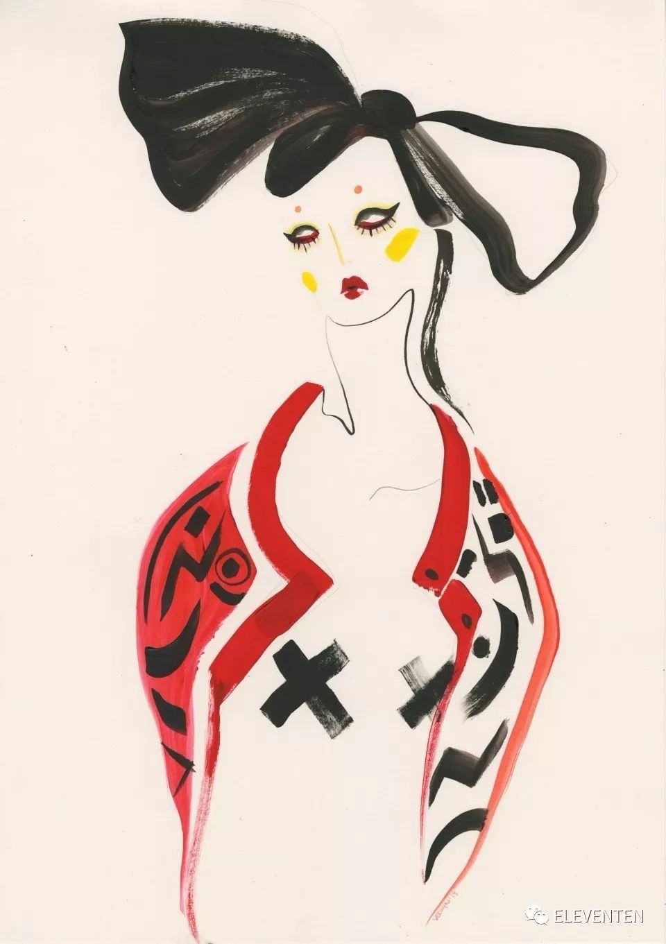 时尚插画师velwynyossy带来极简与超现实的时尚手绘