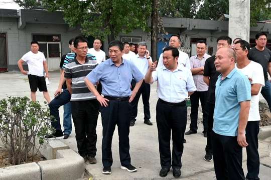王迎波安保亮带队调研路域环境治理及棚改项目规划工作