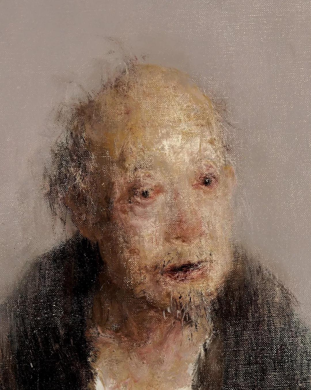 《晚明系列之七》 布面油画 200x150cm 2016郑金岩《幽弦》 布面油画