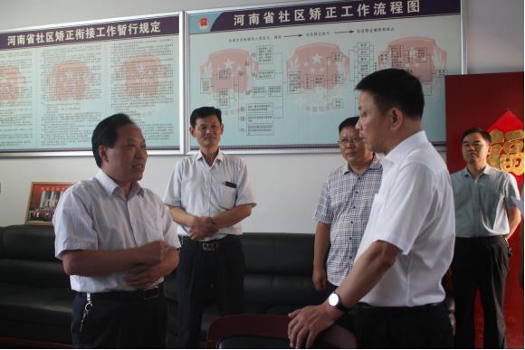 鹿邑县委副书记政法委书记许四军到县司法局调研指导工作
