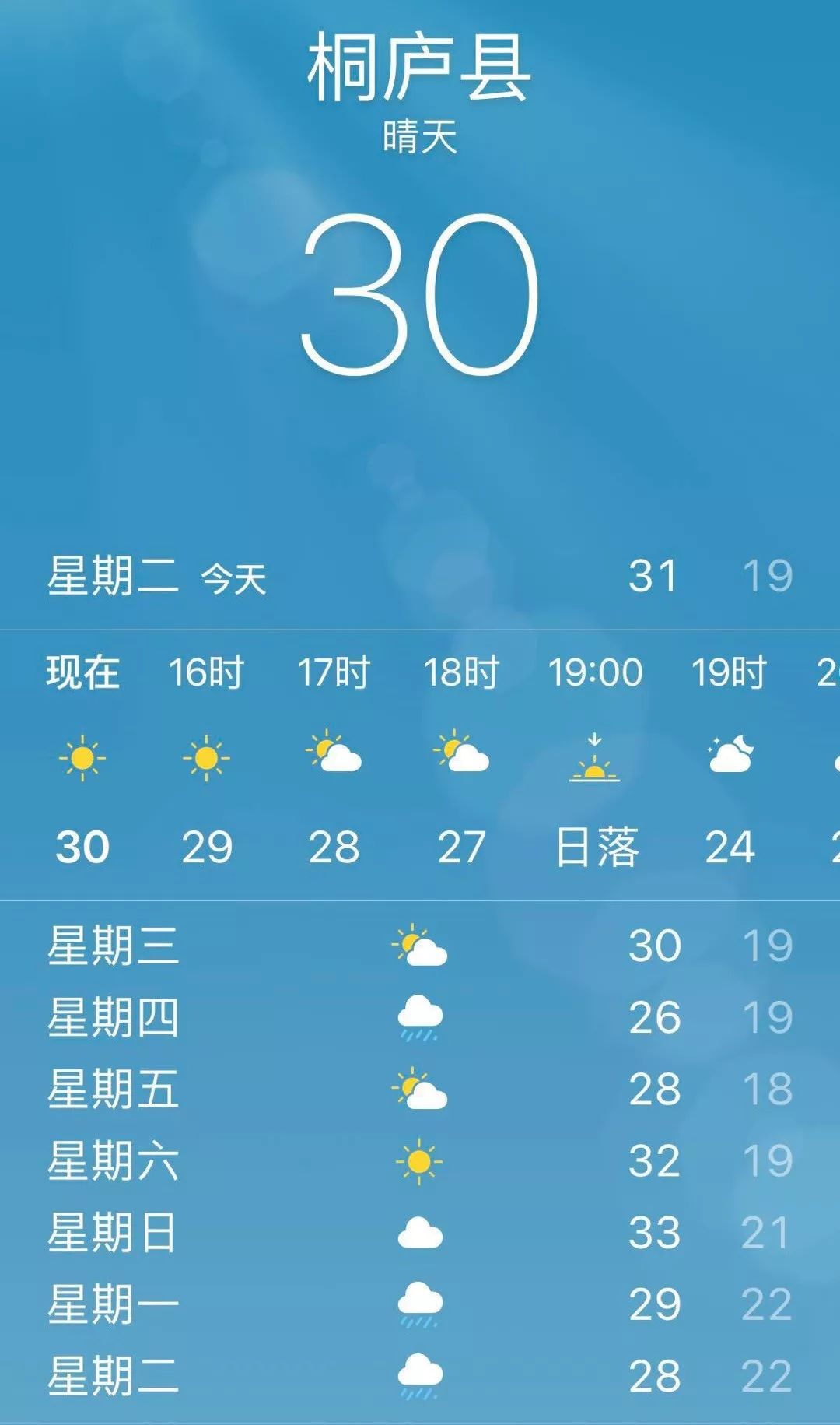 桐庐天气预报15天图片