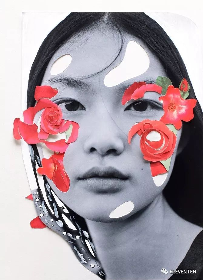 土耳其拼贴艺术家mericcanatan她的拼贴得到vogue等时尚杂志的密切