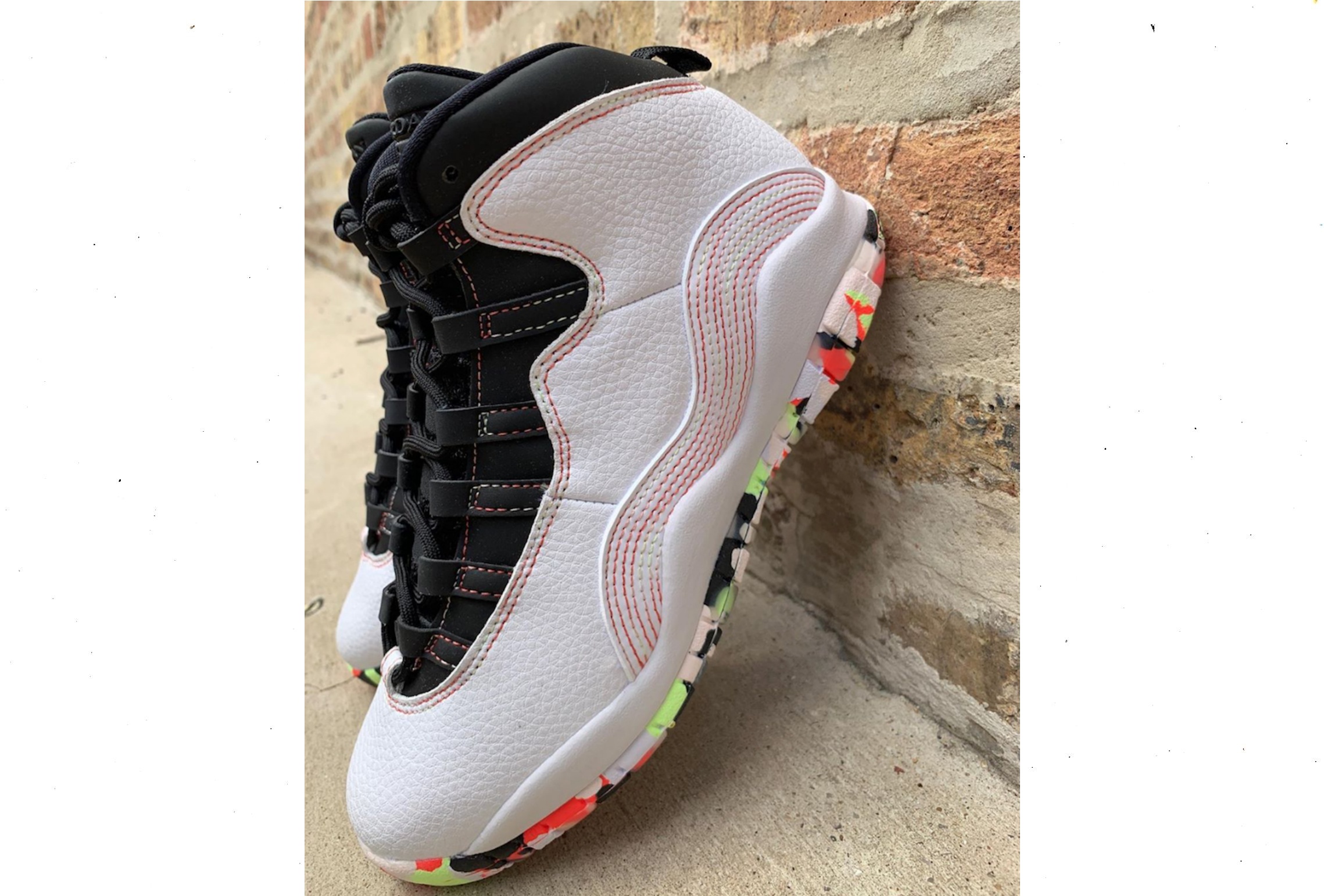 2019第一双airjordan10新配色黑白鞋面涂鸦底稳中求胜