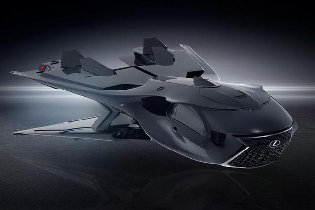 科幻电影中的雷克萨斯qz618银河执法者喷气式飞机