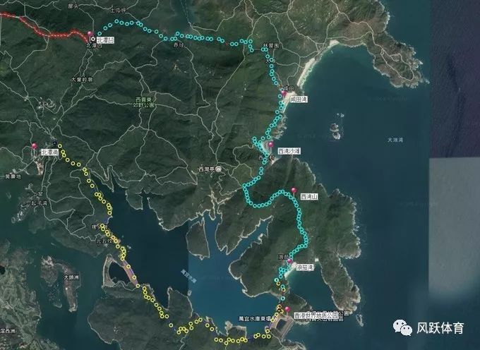 以西貢北潭湧為起點,繞過萬宜水庫,由東向西橫貫新界,以屯門為終點,共