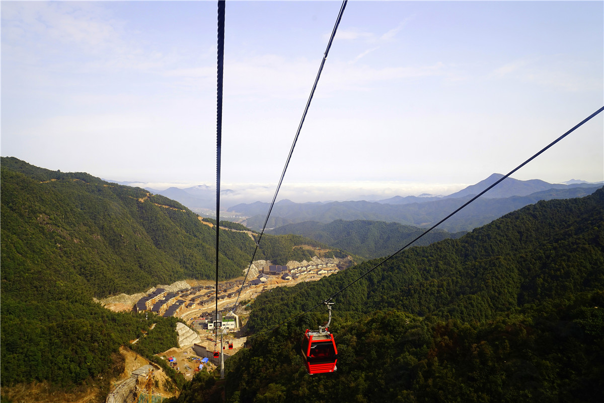 葛仙山索道图片