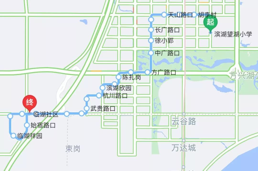 通知今天起公交36路526路服务时间延长途径滨湖各站点