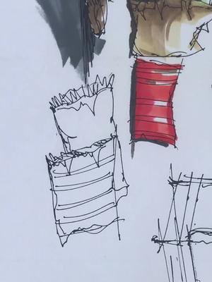 手绘表现马克笔运笔方法抱枕